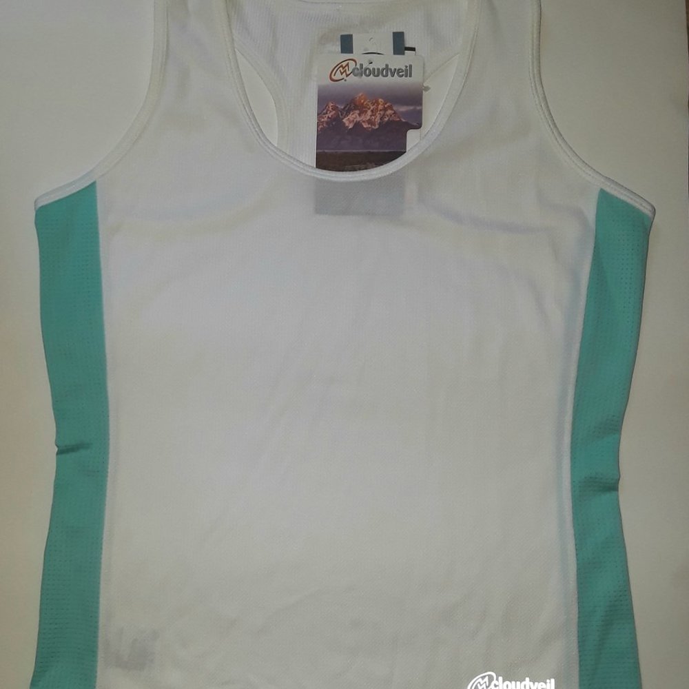 NWT Cloudveil Duo Tank Women's White L - Picture 2 of 13